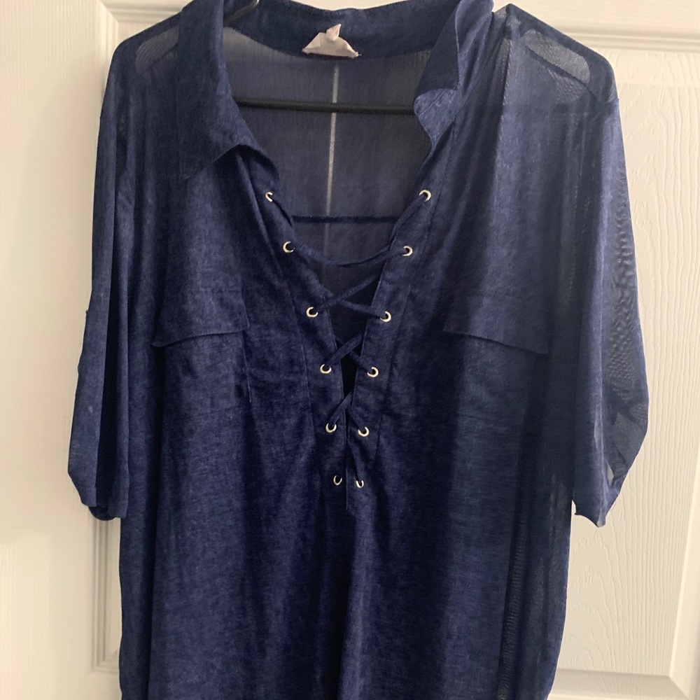 Laced Chiffon Blouse